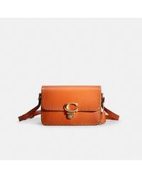 COACH - Restored Studio Shoulder Bag With Rivets - Lyst