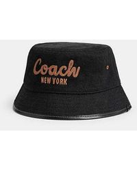 COACH - Sombrero de pescador de tela vaquera - Lyst
