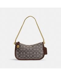 COACH - Swinger Bag In Signature Jacquard - Lyst