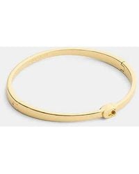 COACH - Thin Hinged Bangle - Lyst