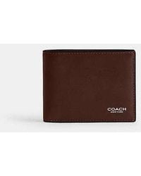 COACH - Slim Billfold Wallet - Lyst