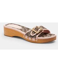 COACH - Margot Wooden Sandal - Lyst