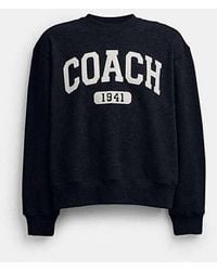 COACH - Sudadera de cuello redondo deportiva tipo Boyfri - Lyst