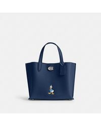 Coach＊ディズニーコラボトートバッグ＊Willow Tote Bag COACH® | Disney X Coach Willow Tote Bag 24 With Mickey Mouse