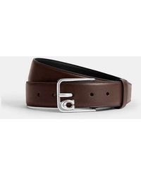 COACH - Signature Harness Buckle Belt - Lyst