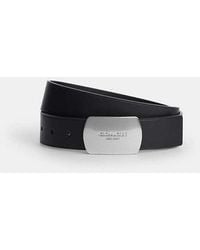 COACH - Plaque Belt - Lyst