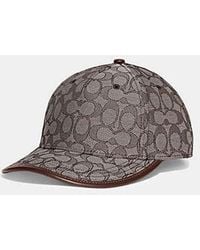 COACH - Signature Jacquard Baseball Hat - Lyst