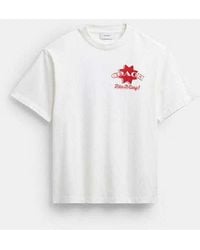 COACH - Pizza Relaxed T-Shirt - Lyst