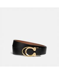 COACH - Outline C Buckle Cut-To-Size Belt, 38 Mm - Lyst