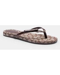 COACH - Bow Flip Flop - Lyst