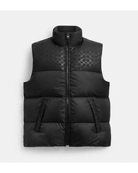 COACH - Doudoune Sans Manches En Polyester Recyclé - Lyst