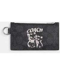 COACH - The Lil Nas X Drop Zip Card Case In Signature Canvas - Lyst