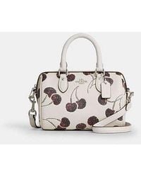 COACH - Mini Rowan Crossbody Bag With Cherry Print - Lyst