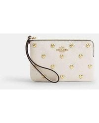 COACH - Wristlet À Fermeture Zippée D'Angle Avec Clous - Lyst