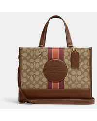 COACH - Dempsey Carryall In Signature Jacquard With Stripe And Coach Patch - Lyst