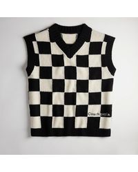 COACH - Checkerboard Sweater Vest - Lyst