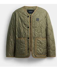COACH - Quilted Jacket - Lyst