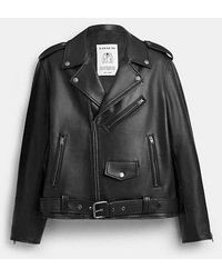 COACH - Lightweight Moto Jacket - Lyst