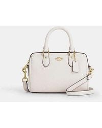 COACH - Mini Rowan Crossbody Bag In Signature Canvas - Lyst