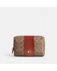 COACH - Essential Cosmetic Pouch In Signature Canvas - Lyst