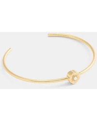 COACH - Braccialetto Rigido Con Rosa Tea - Lyst