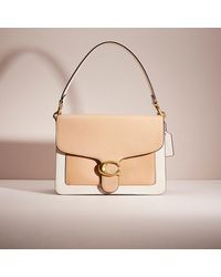COACH - Restored Tabby Shoulder Bag In Colorblock With Snakeskin Detail - Lyst