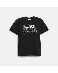 COACH Horse And Carriage T Shirt In Organic Cotton - Black