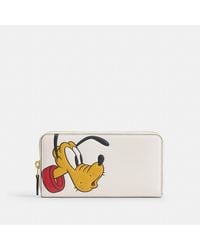 COACH - Disney X Essential Accordion Zip Wallet With Pluto - Lyst