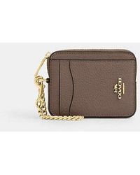 COACH - Zip Card Case - Lyst