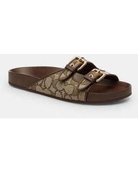 COACH - Two Band Buckle Sandal - Lyst