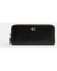 COACH - Leather Wallet With Logo - Lyst