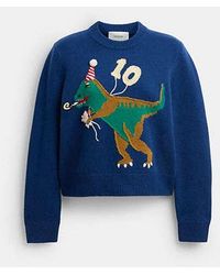 COACH - Rexy 10Th Birthday Crewneck Sweater - Lyst