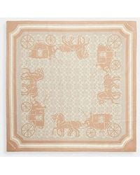 COACH - Signature Print Silk Scarf - Lyst