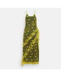 COACH - Ruffle Lace Dress - Lyst