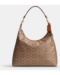 COACH - Bolso De Hombro Juliet 38 En Lona De Firma - Lyst