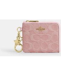 COACH - Small Corner Zip Wallet With Charms - Lyst