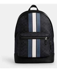 COACH - West Backpack With Varsity Stripe - Lyst