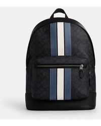 COACH - West Backpack With Varsity Stripe - Lyst