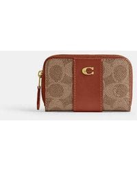 COACH - Essential Small Zip Around Card Case - Lyst