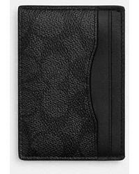 COACH - Porte Cartes Avec Pince À Billets - Lyst