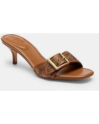 COACH - Margot Sandal With Crystal Signature - Lyst