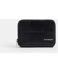 COACH - Zip Around Wallet In Upcrafted Leather - Lyst