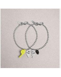 COACH - Best Friends Charm Necklace Set - Lyst
