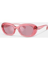 COACH - C Hardware Round Sunglasses - Lyst
