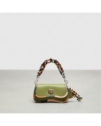 COACH - Mini Wavy Dinky Bag With Colorful Binding In Upcrafted Leather - Lyst