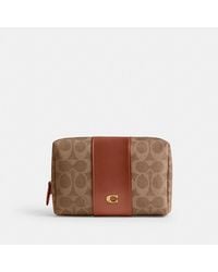 COACH - Essential Cosmetic Pouch In Signature Canvas - Lyst