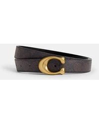 COACH - Sculpted C Buckle Reversible Belt - Lyst