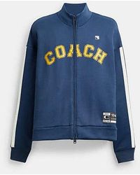 COACH - Long Sleeve Relaxed Full Zip Sport Jacket - Lyst