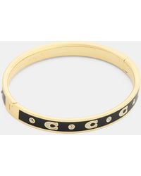 COACH - Repeated C Hinged Bangle Bracelet - Lyst