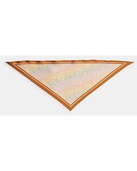 COACH - Print Silk Triangle Scarf - Lyst